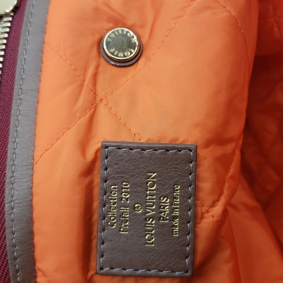 LOUIS VUITTON SIZE ONE SIZE COLOR BURGUNDY AND GRAY 100% AUTHENTIC - Picture 12 of 13